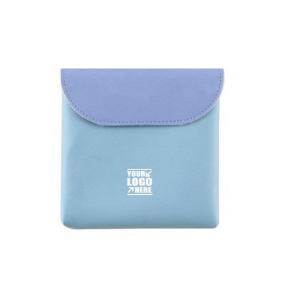 Small Faux Leather Sanitary Towel Pouches for Women