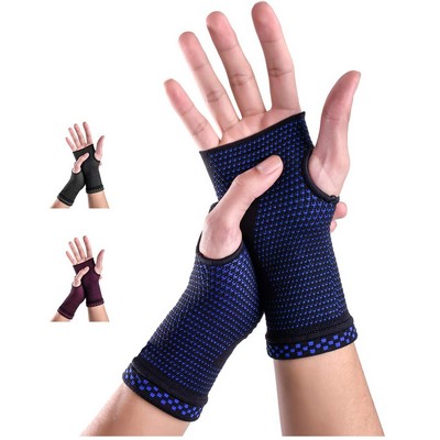 Wrist Compression Sleeves with Built-in Pockets