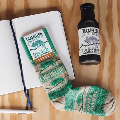 Patterned Barista Socks - Brew Up Comfort with Every Step - American Made