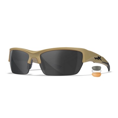 Wiley X® Valor Matte Tan Sunglasses w/3 Lenses