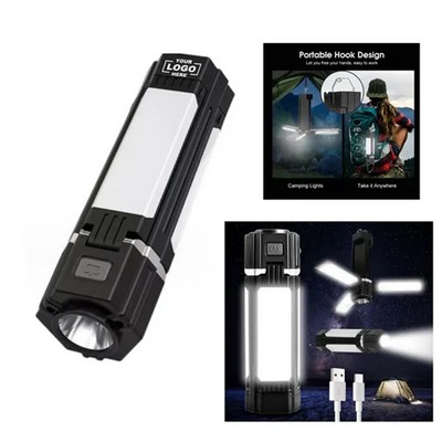 Portable Rechargeable LED Camping Lantern and Flashlight