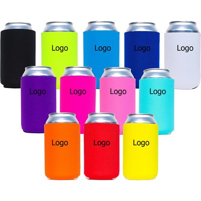 12oz Custom Neoprene Beer Soda Can Cooler Collapsible Foam Sleeve