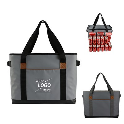 Large Opening Insulated Cooler Tote