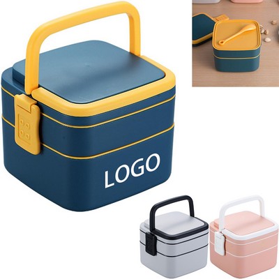 Portable Square Lunch Box With Lid