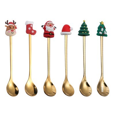 Christmas Dessert Coffee Spoon