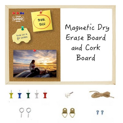 Office Dry Erase and Cork Combo Board