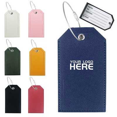 PU Leather Luggage Tag