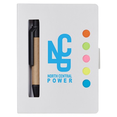 Prime Line Eco Stowaway Sticky Jotter With Pen