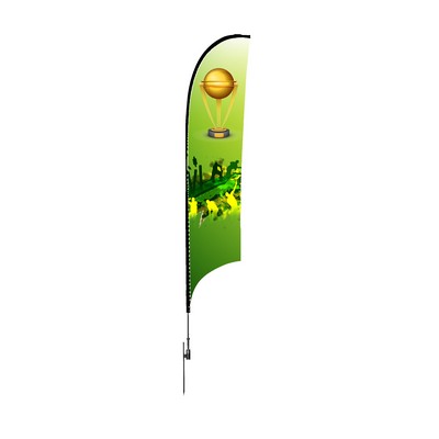 6ft Concave Feather Flag -2 Side Imprint - Fabric Only