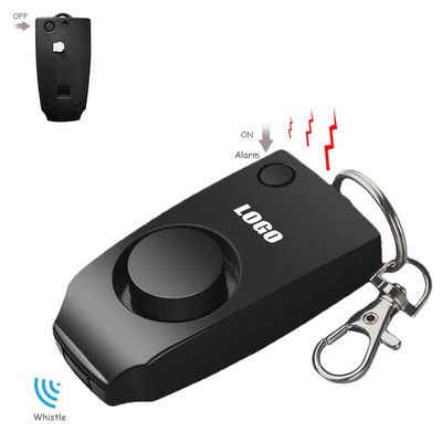 Safety Alarm Keychain with Whistle and 120DB Panic Sound