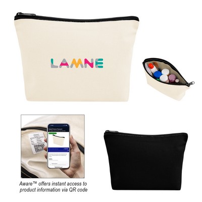 Aware™ Recycled Cotton Zip Pouch