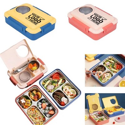 Stainless Steel Compartments Sealed Lunch Box