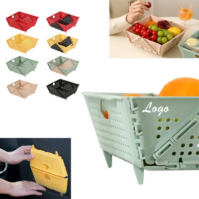 Creative Foldable Fruit Basket And Washing Basin