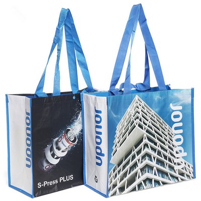 Custom Full Color RPET Laminated Shopper Tote