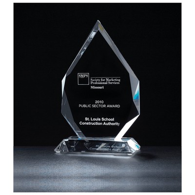 Flame Multi-Faceted Optical Crystal Award