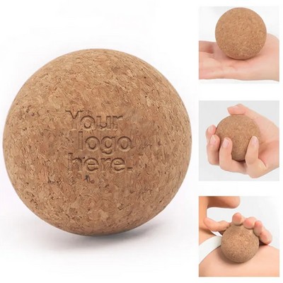 Cork Yoga Massage Ball for Muscle Pain Relief