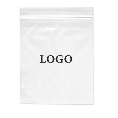 Zip Lock Printed Bags 2 Mil. (Ink Imprinted) 10" x 12"