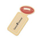 Gold Plated Metal Football Bookmark