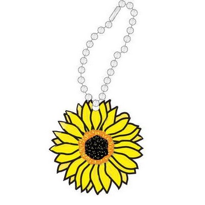 Sunflower Promotional Line Key Chain w/ Black Back (8 Square Inch)