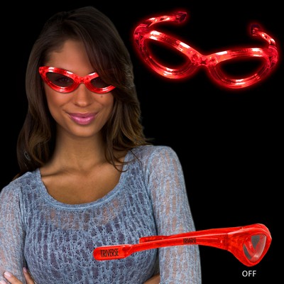 Light Up Red Flashing Glasses