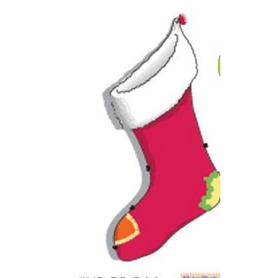 Christmas Stocking Promotional Ornament w/ Black Back