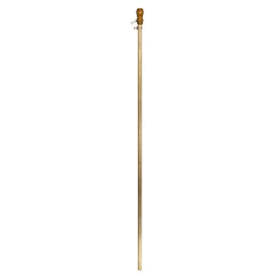 Wood 1 Piece Outdoor Flagpole With Flag Mounting Ring (5'X1")