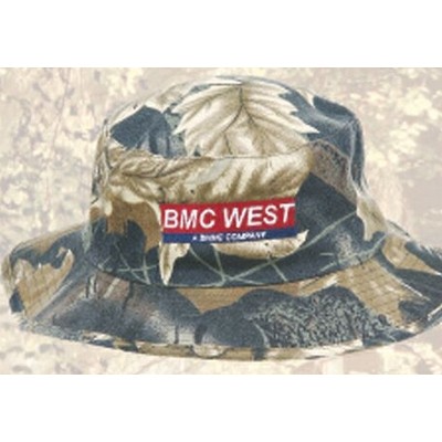 Wide Brim Camo Bucket Hat