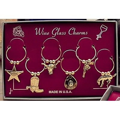 Marken Design Wine Charms Set - Western