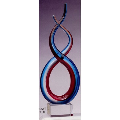 Art Glass Sculpture - Figure 8