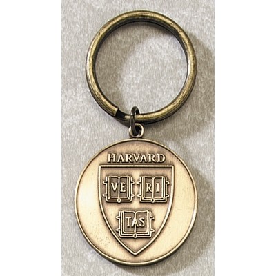 Series 3525-B Die Struck Brass Key Tag (1 3/4"x2.5mm Thick)