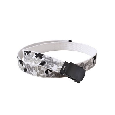 City Camouflage/White Reversible Web Belt (54")