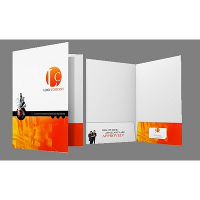 BEST PRICED FULL COLOR Presentation Folder w/ UV Gloss (9"x12")