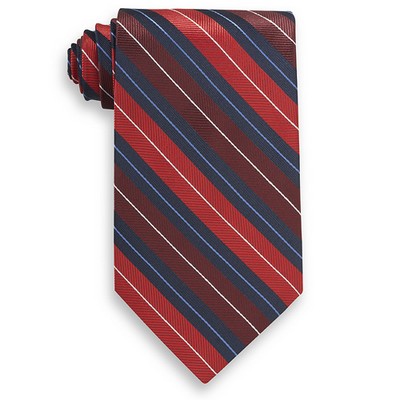 Mansfield Red and Navy Blue Stripe Tie