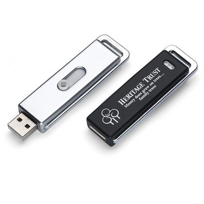 Slide USB Flash Drive w/Key Chain (32 GB)