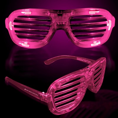 Pink Light-Up Slotted Eyeglasses