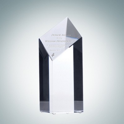 Diamond Optical Crystal Tower Award (Small)