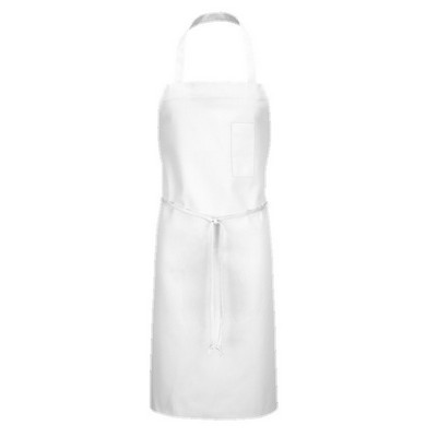 Red Kap™ Chef Designs Standard Bib Apron w/Pencil Pocket - White