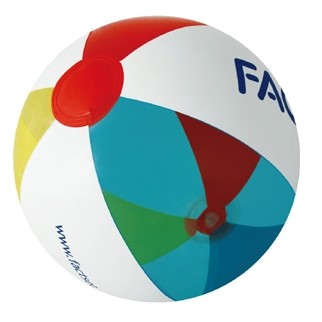 Inflatable Translucent Yellow/Red/Blue/White Beach Ball (16")