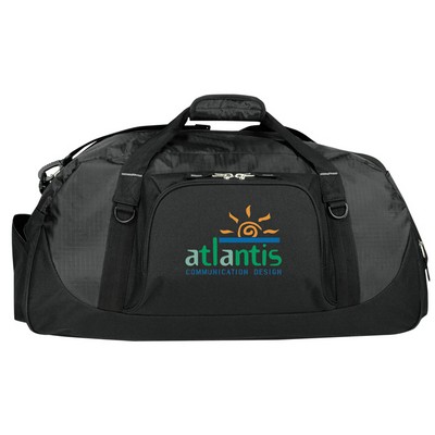 Deluxe Poly/ Ripstop Piggyback Duffel Bag with Shoe Storage