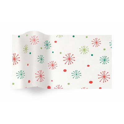 Season's Greetings Satin Wrap Season's Greetings Snowflakes Wrapping Tissue (20"x30")