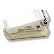 Adhesive Padded White Plastic Clip for Badges