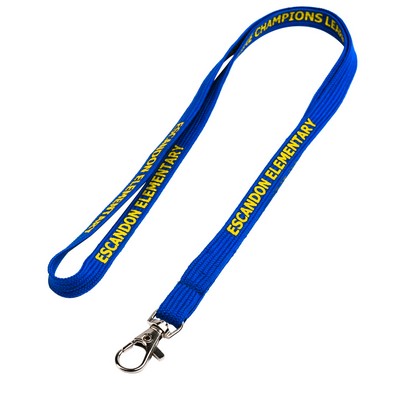 1/2" Royal Blue Tubular Lanyard (12 Mil)