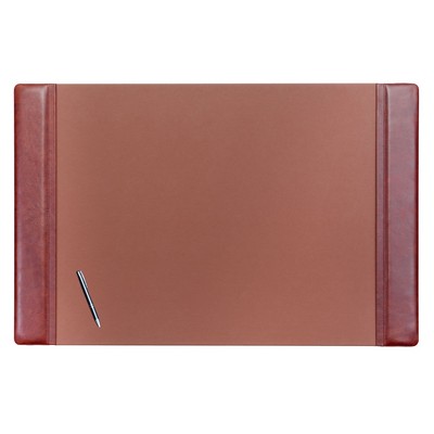 Classic Leather Mocha Brown Side-Rail Desk Pad (38"x24")