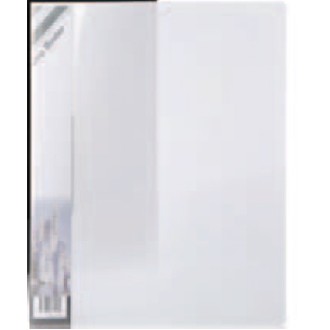 Clear Clamp Binder w/Removable Spine Label