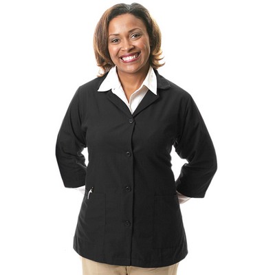 Women's 3/4 Sleeve Button Smock (2XL-3XL)