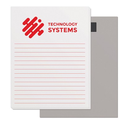 50 Page Magnetic Note-Pads with Medium Red Imprint (4.25"x5.5")