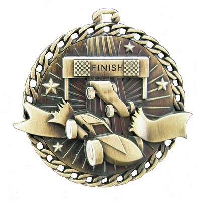 Derby Car Stock Medal (2")