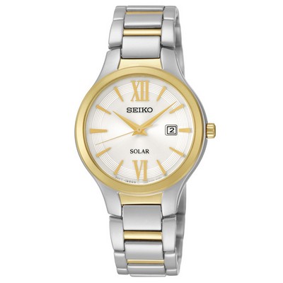 Seiko Women's Solar Two-Tone Stainless Steel Bracelet Watch