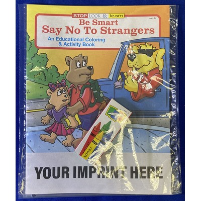 Be Smart, Say No To Strangers Coloring Book Fun Pack