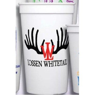 White & Natural Stadium Cup (22 Oz.)